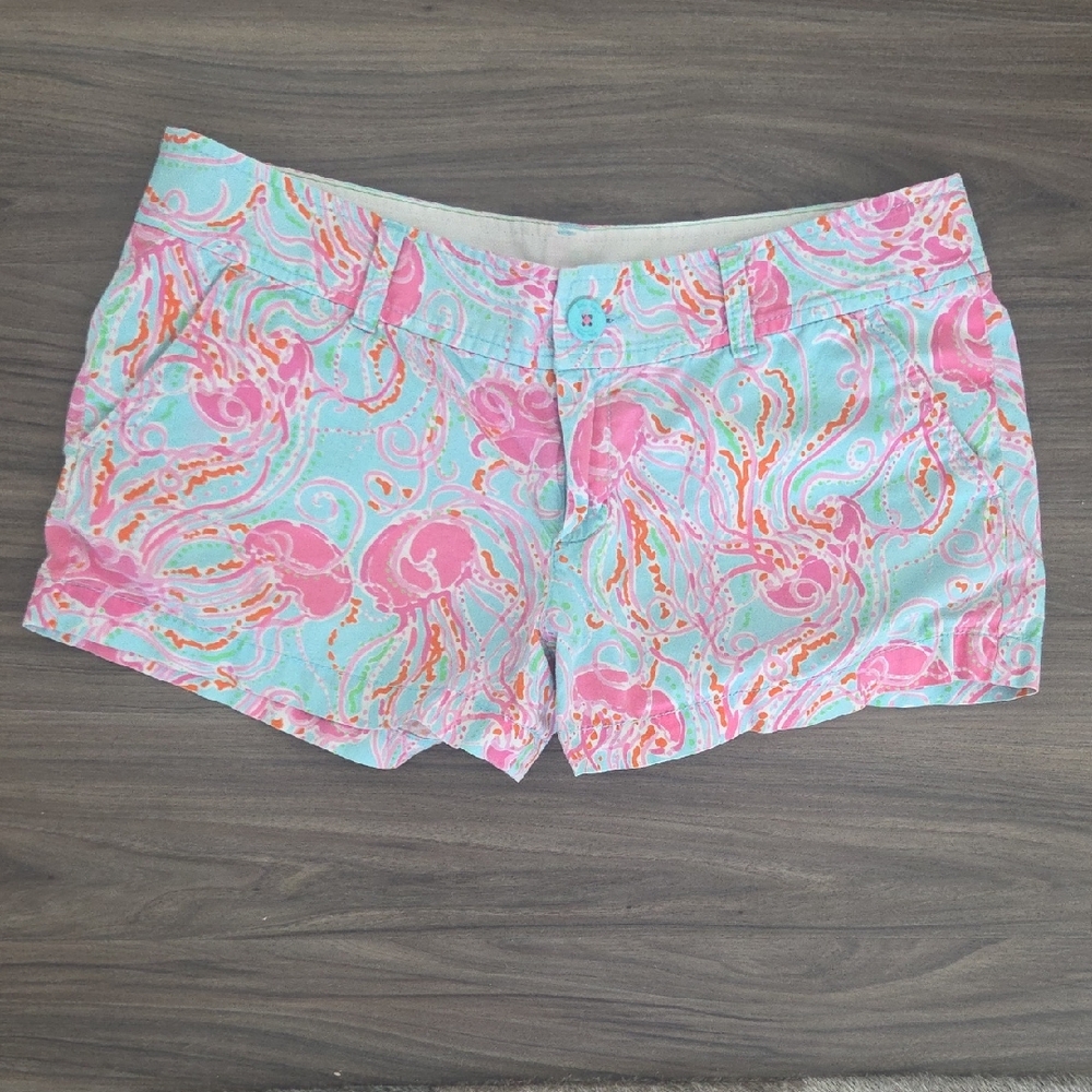 Lily Pultitzer Vibrant Pink and Blue Women Shorts